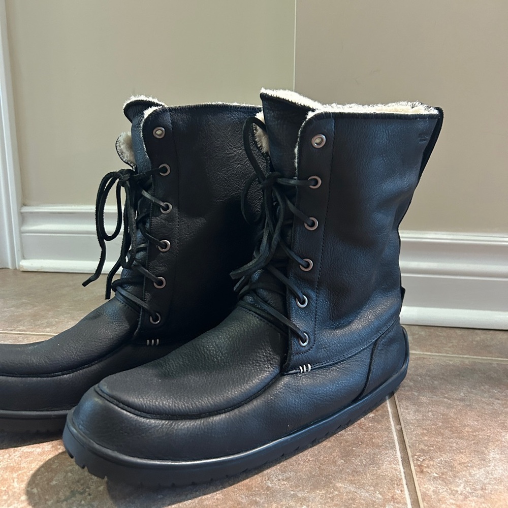 Black Waterproof Rain & Snow Boots with Insulation